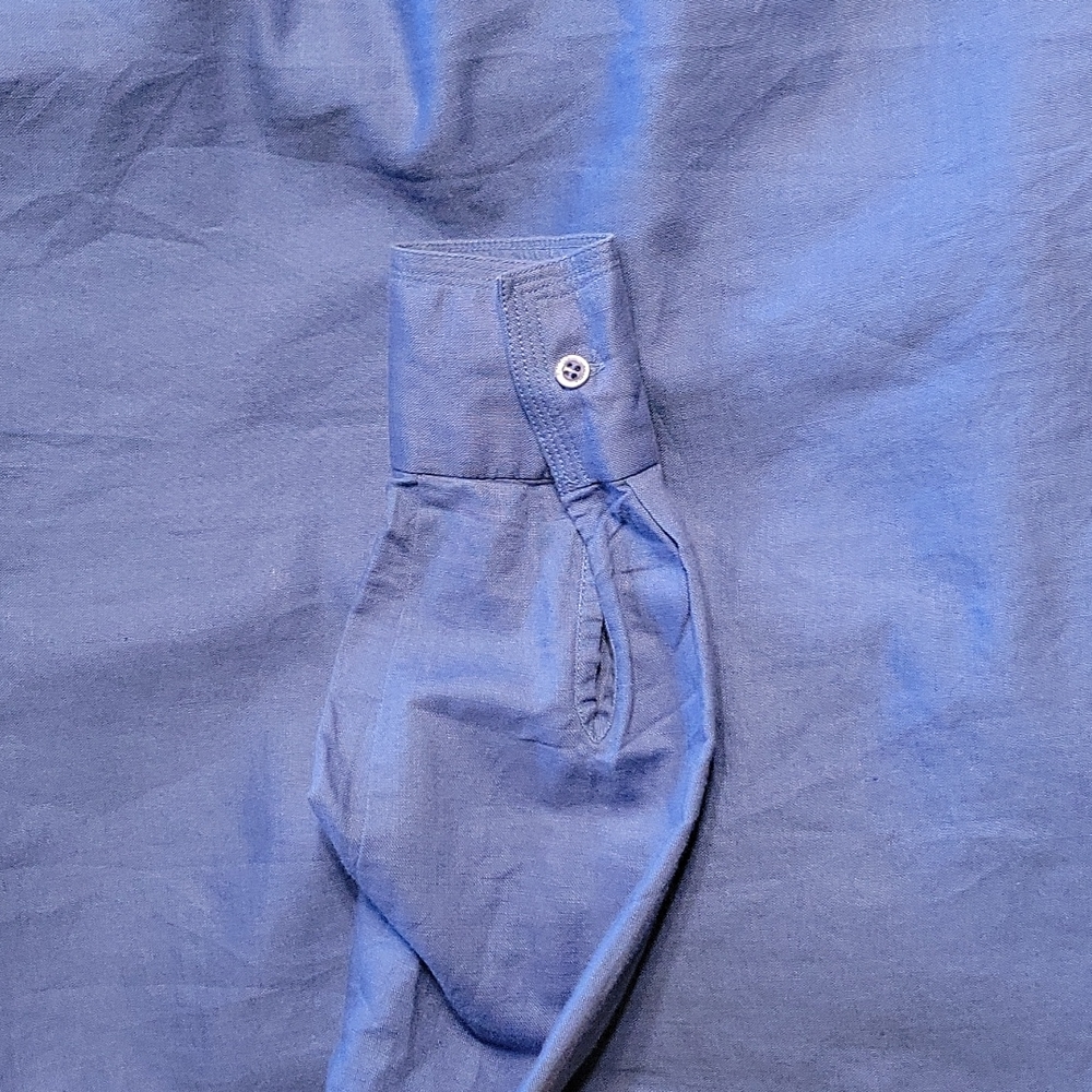 Kasper Linen/cotton button down shirt size 6 - Picture 8 of 9
